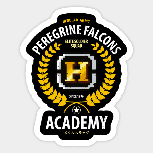 Peregrine Falcons - Heavymachinegun Sticker by KinkajouDesign